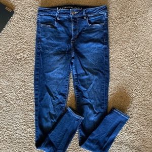 American eagle dark denim skinny jeans